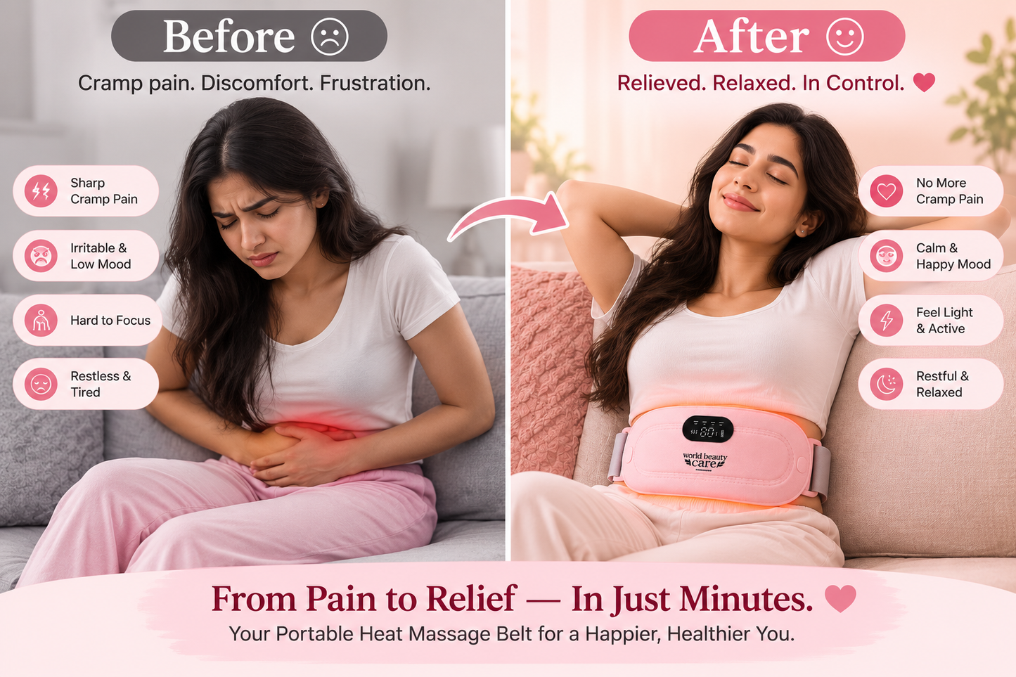 Portable Massage Heating Belt